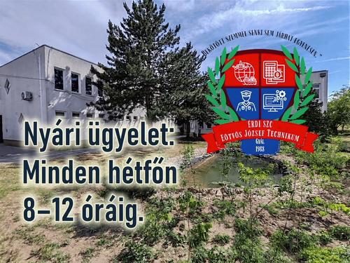Nyári ügyelet, javítóvizsgák, különbözeti és osztályozó vizsgák időpontja